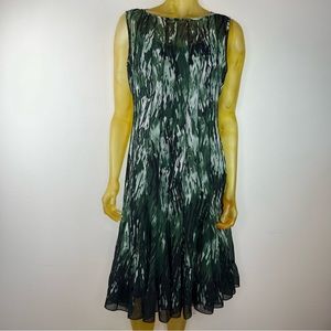 Rickie Freeman for Teri Jon Pleated Dress Size 10